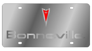Pontiac Bonneville License Plate - Stainless Style