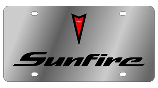 Pontiac Sunfire Stainless Steel License Plate 