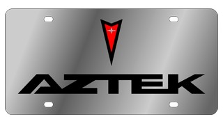 Pontiac Aztek Stainless Steel License Plate 