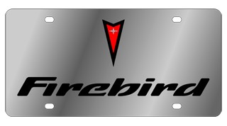 Pontiac Firebird Stainless Steel License Plate 
