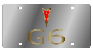 Pontiac G6 License Plate - Stainless Style