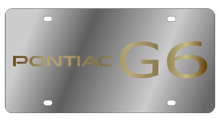 Pontiac G6 License Plate
