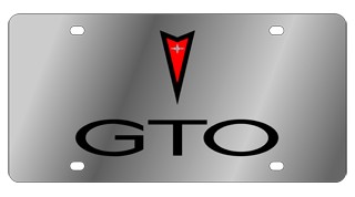 Pontiac GTO Stainless Steel License Plate 