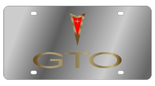 Pontiac GTO License Plate - Stainless Style