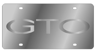 Pontiac GTO License Plate - Stainless Style