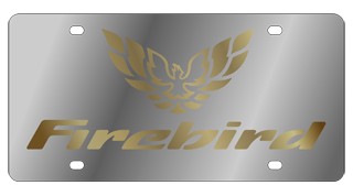 Pontiac Firebird License Plate - Stainless Style