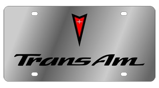 Pontiac Trans Am Stainless Steel License Plate 