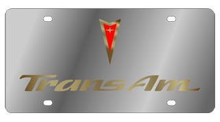 Pontiac Trans Am License Plate - Stainless Style