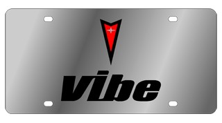 Pontiac Vibe Stainless Steel License Plate