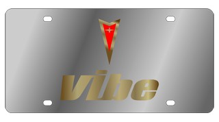 Pontiac Vibe License Plate - Stainless Style
