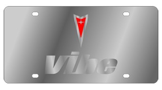 Pontiac Vibe License Plate - Stainless Style