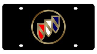 Buick Lazer-Tag License Plate Gold Logo