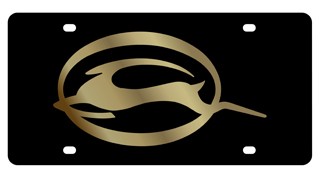 Chevrolet Impala Lazer-Tag License Plate Gold Logo