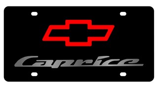 Chevrolet Caprice License Plate - Lazer Style