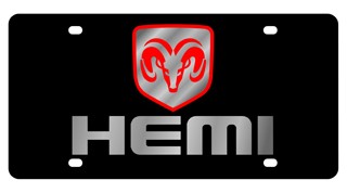 Dodge HEMI Lazer-Tag License Plate
