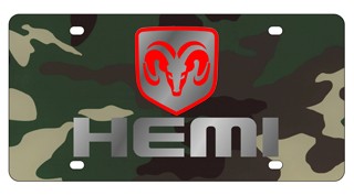 Dodge HEMI License Plate - Lazer Style