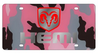 Dodge HEMI License Plate - Lazer Style
