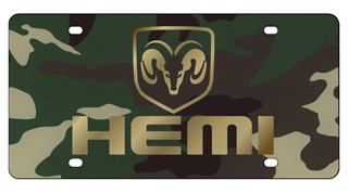 Dodge HEMI License Plate - Lazer Style