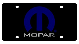 Mopar Lazer-Tag License Plate