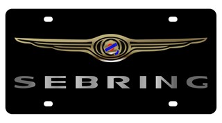 Chrysler Sebring Lazer-Tag License Plate