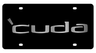 Plymouth Cuda Lazer-Tag License Plate 