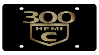 Chrysler 300C HEMI Lazer Style License Plate