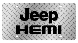 Jeep HEMI License Plate - Lazer Style