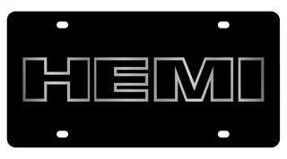 Dodge HEMI Outline Lazer-Tag License Plate 