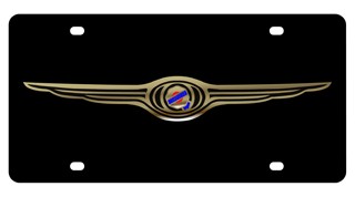 Chrysler Emblem Lazer-Tag License Plate