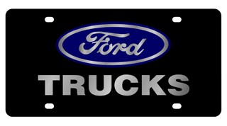 Ford Trucks Lazer-Tag License Plate
