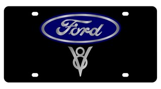 Ford V8 Lazer-Tag License Plate