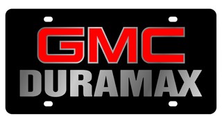 GMC Duramax Lazer-Tag License Plate