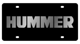 Hummer License Plate - Lazer Style