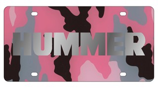 Hummer License Plate - Lazer Style