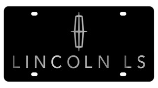 Lincoln LS Lazer-Tag License Plate