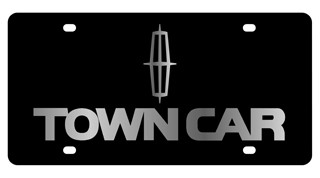 Lincoln Town Car Lazer-Tag License Plate