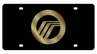 Mercury Lazer-Tag License Plate Gold Emblem