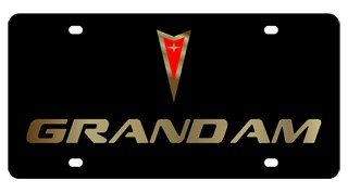 Pontiac Grand Am - License Plate