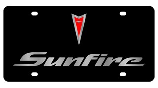 Pontiac Sunfire - License Plate