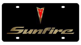 Pontiac Sunfire - License Plate