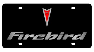 Pontiac Firebird License Plate