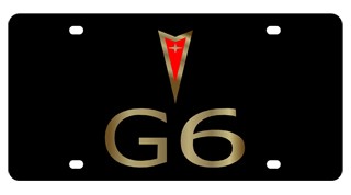 Pontiac G6 License Plate