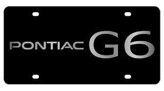 Pontiac G6 Lazer-Tag License Plate
