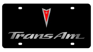 Pontiac Trans Am License Plate