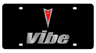 Pontiac Vibe Lazer-Tag License Plate