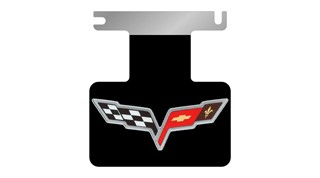 Chevrolet Corvette C6 Rear Exhaust Enhancer Plate - OEM Logo