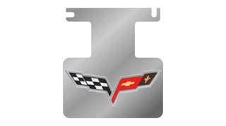 Chevrolet Corvette C6 Rear Exhaust Enhancer Plate - OEM Logo