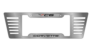 Chevrolet Corvette C6 Billet Style Rear Louver Frame with Epoxy Inserts