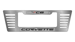 Chevrolet Corvette C6 Billet Style Rear Louver Frame with Epoxy Inserts