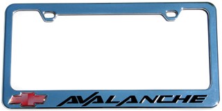 Chevy Avalanche License Plate Frame